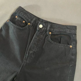 🧡 SIZE 36 شلوار جین دخترانه مشکی اورجینال برند معتبر H&M سوئد مدل DIVIDED