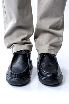 کفش کادیلاک چرم طبیعی یک رنگی مردانه