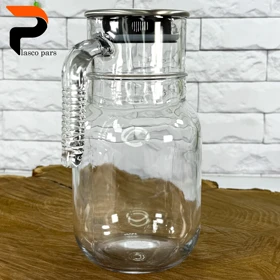 پارچ 1.5 لیتری ساده درب استیل لیمون