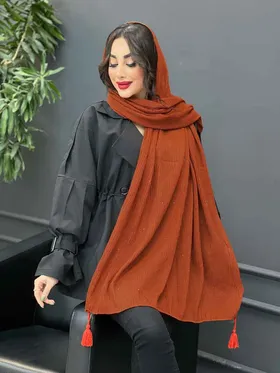 شال پلیسه لمه دار