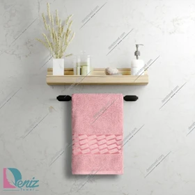 حوله دستی بزرگ طرح آرام رنگ پودرا