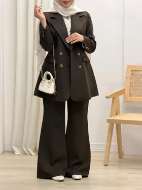 4253-کت و شلوار کارامل