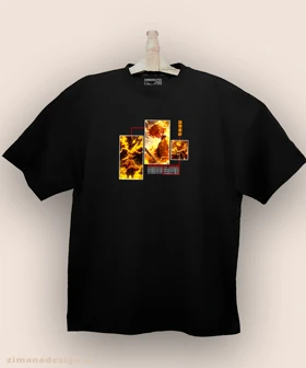 تیشرت لش مردانه و زنانه طرح شیطان کش شخصیت زنیتسو کد 962