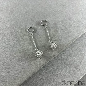 گوشواره زنانه YSX مدل گل مکعبی 20428