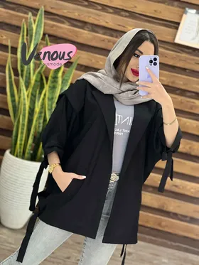 مانتو پانچ آستین حلقه
