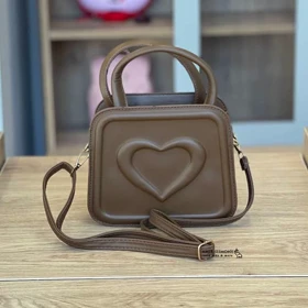 کیف دخترانه دستی دوشی طرح قلب