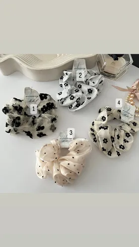 اسکرانچی حریر شیشه ای ✨