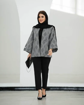 کت ژاکارد نوار اوریب leo