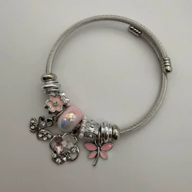 دستبند پاندورا با آویز قو