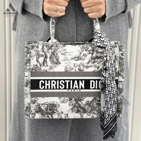 کیف دیور Small Dior Book Tote A02 (طوسی)