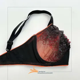ست مشکی سایه دار نارنجی برند نوشه پوش