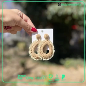 گوشواره حصیری بهار و تابستان کد gh1059