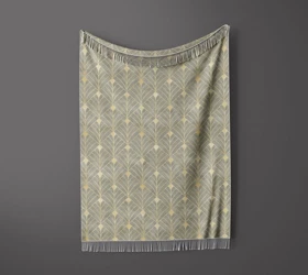 شال مبل ریش دار sofa shawl 222