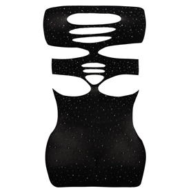 سرهمی فانتزی مشکی مدل نگین‌دار کد 4860-7143