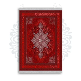 *جدید* فرشینه از جنس پارچه شانل مخمل ترک طرح فانتزی برند دفه کد 1451