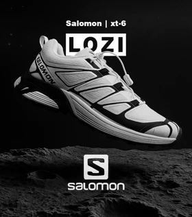 کفش کتانی سفید مشکی Salomon xt-6