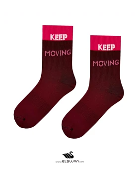 جوراب ساق‌دار keep moving (زرشکی)