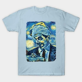 تیشرت Mr Bean's طرح Mr Bean Van Gogh style
