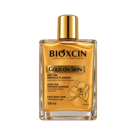روغن شاین‌دار صورت، بدن و مو بیوکسین Bioxсin مدل Gold on Skin