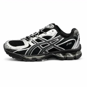 کفش کتانی مردانه مدل اسیکس مشکی طوسی ASICS