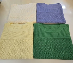 بلوز مجلسی ریزبافت کریستالی چهارفصل زنانه دخترانه