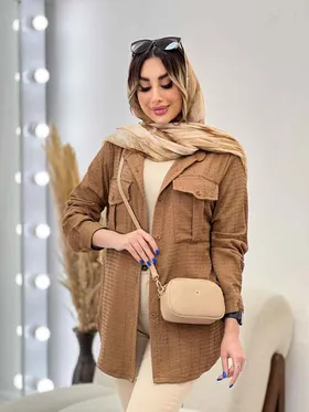 مانتو دو جیب پیله رزا