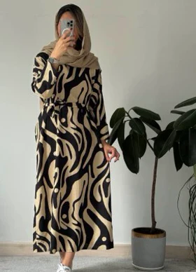 پیراهن مانتویی ماکسی افرا