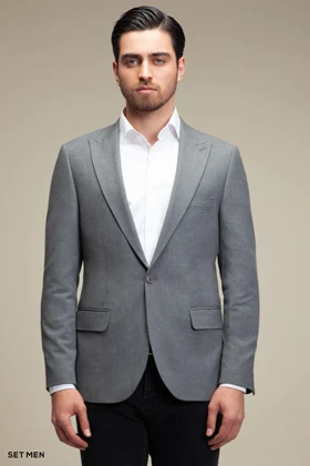 کت تک مردانه یقه بلیزر