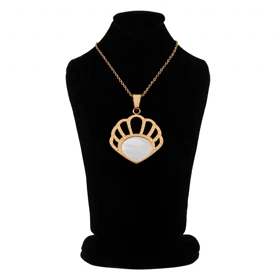 گردنبند زنانه طرح صدف