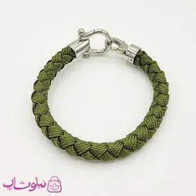 دستبند امگا برزنتی یا کنفی سبز مسترکپی