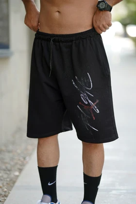 شلوارک بگ ورزشی FLIGHT مشکی