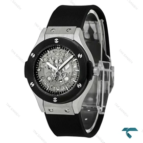 هابلوت زنانه صفحه اسکلتون قاب استیل زه مشکی Hublot-7946-L