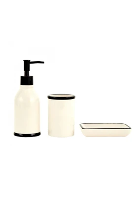 سرویس حمام 3 تکه Karaca Home مدل Plain - کرم