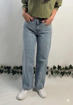 شلوار جین نیم بگ