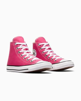 کفش ال استار اصل ساق بلند مدل کلاسیک رنگ زرشکی all star chuck Hard Pink