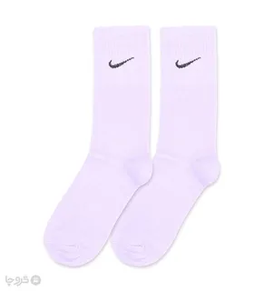 جوراب ساق‌دار کش انگلیسی طرح Nike طیف بنفش