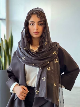 شال بهاره دورتی (مشکی)