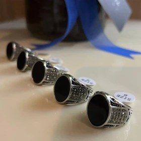 انگشتر استیل رنگ ثابت مردانه کد tw10053