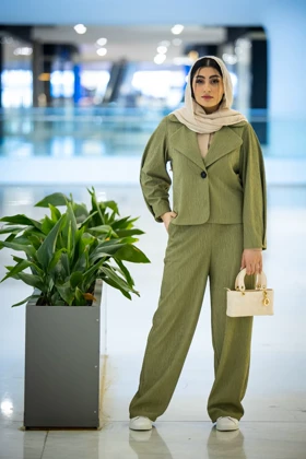 کت و شلوار استین پیله ماهک