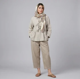 شومیز زنانه عروسکی چین‌دار آویسا کد 214