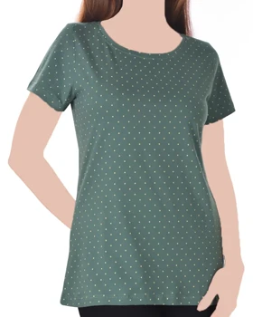 تیشرت خالدار زنانه