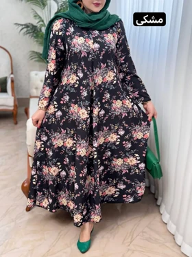 پیراهن فلور بنفشه 3205