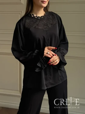 شومیز یقه گیپور