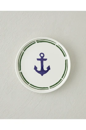 بشقاب کیک English Home مدل Marine Anchor - سرمه‌ای