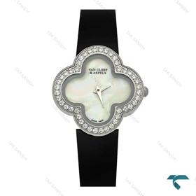 ساعت ونکلیف Alhambra زنانه سیلور دورنگین صفحه صدف VanCleef-7988-L
