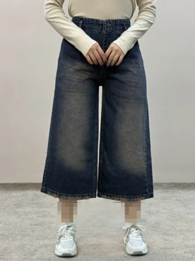 شلوار ایزی جین آبی تینت ام کی