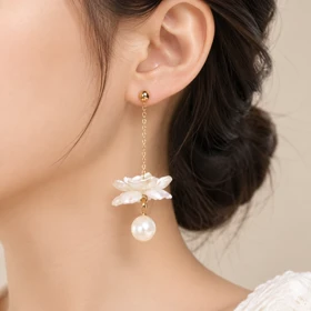 گوشواره رادیوم مجلسی کد gm444گالری زیور آلات آوآرین