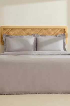 سرویس روتختی دو نفره Karaca Home مدل Helios پنبه - طوسی