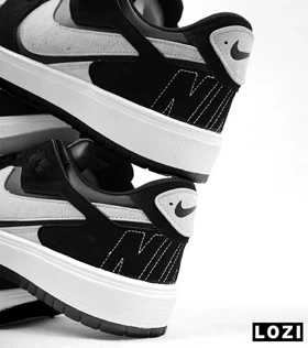 کفش کتانی مردانه مشکی سفید NIKE AIR JORDAN