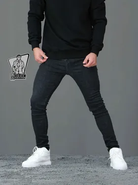 شلوار جین ذغالی H&M